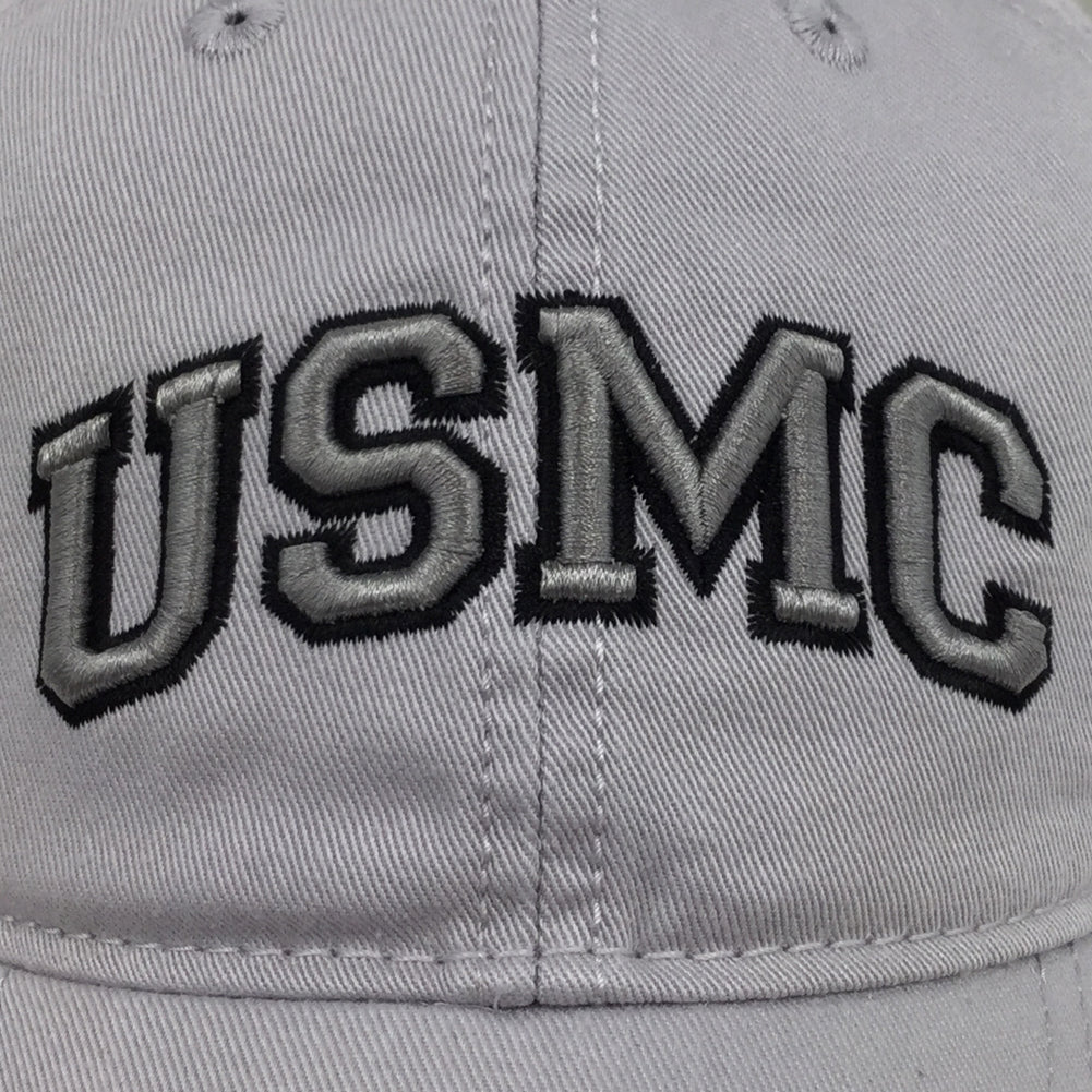 USMC Arch Low Profile Hat (Silver)