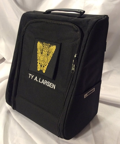 The Velcro Coverbag with Optional Embroidery and Patches (Black)
