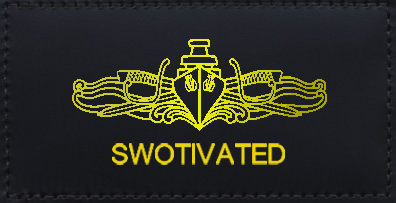 USN Surface Warfare Officer Name Tape
