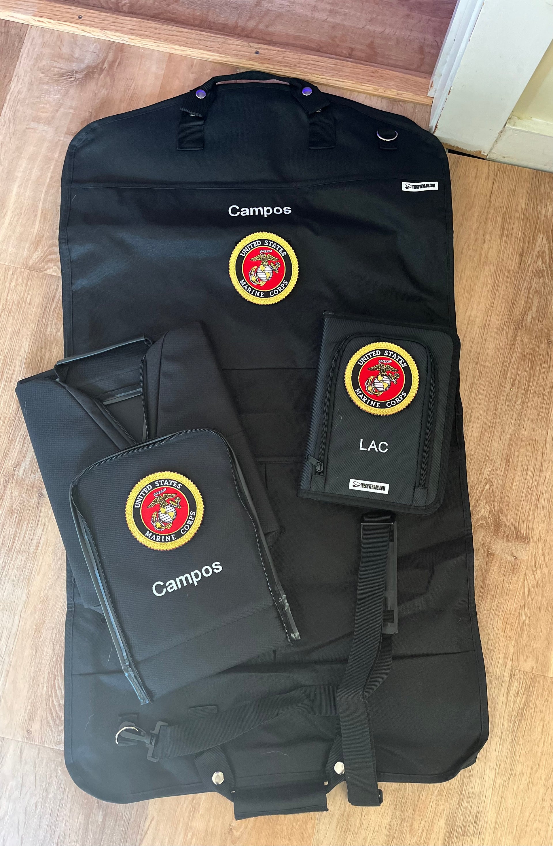 Garment Cover Army Garment Bag For Dress Blues Lightweight Dress Uniform  Garment Bag (Black With Red