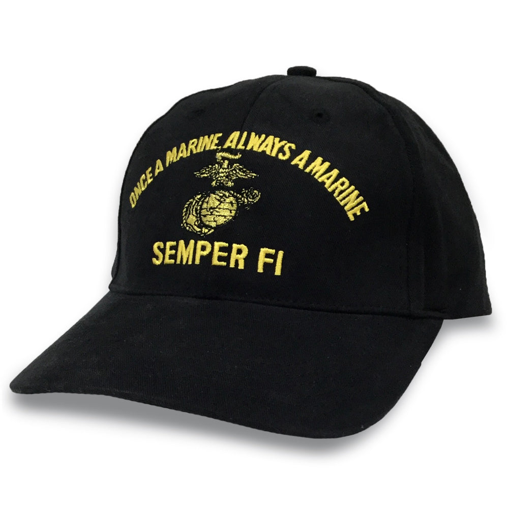 Once A Marine Always A Marine Hat (Black)