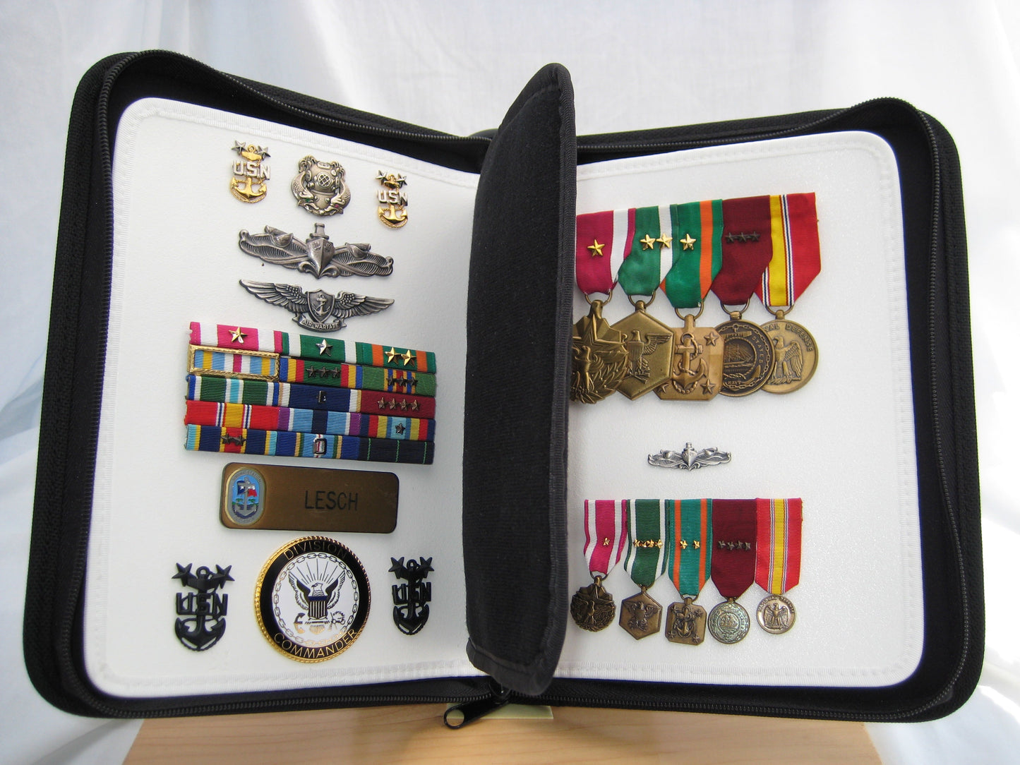 USMC Chest Candy Tote with Velcro Patch, Zipper Pocket and Custom Embroidery