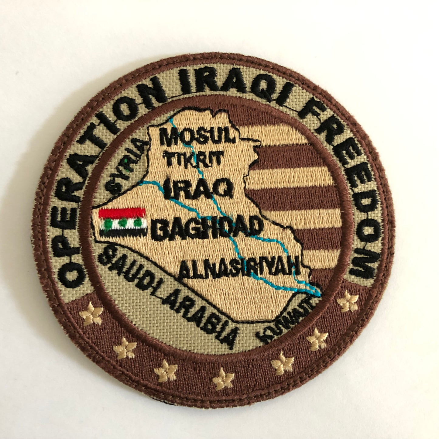 IRAQI Freedom Embroidered Patches
