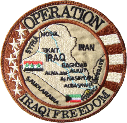 IRAQI Freedom 1 Embroiderd Patch
